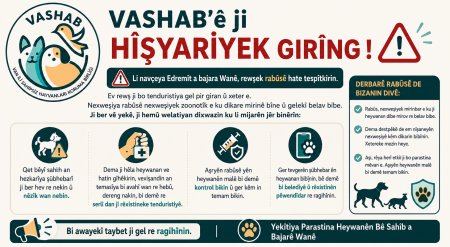 VASHAB’e HÎŞYARİYEK GIRÎNG !